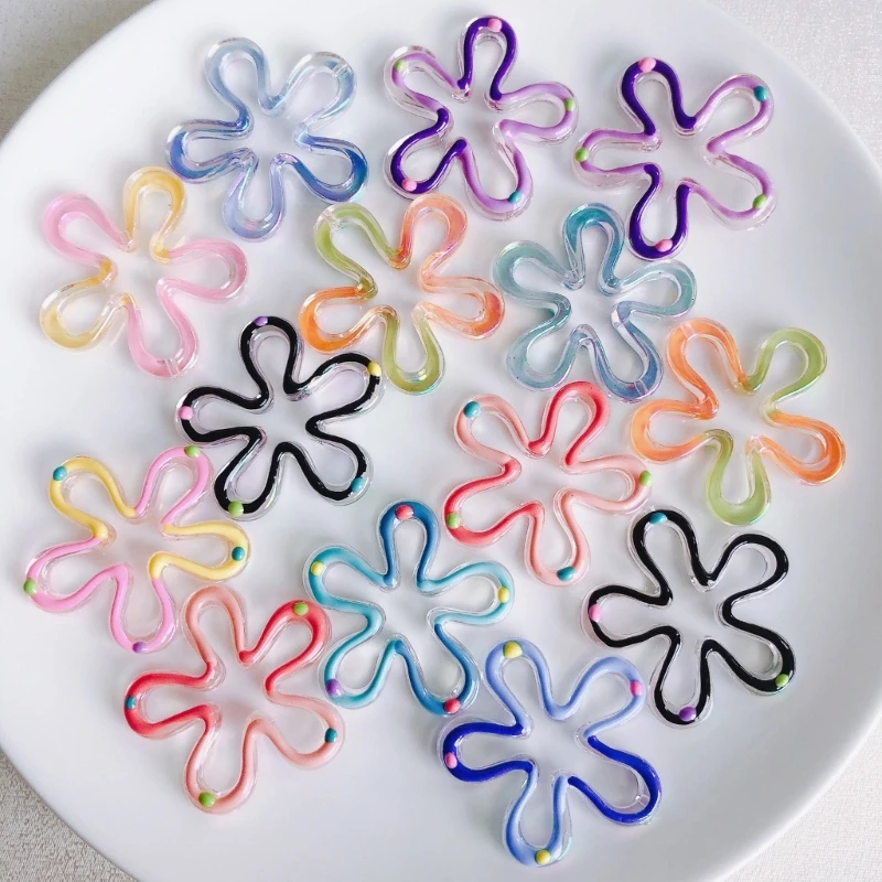 Acrylic Flower Pendant Hollow Five Floral Charm Jewelry DIY Supplies for Necklace Bracelet Earring Jewelry Making 
Acrylic Flower Pendant Hollow Five Floral Charm Jewelry DIY Supplies for Necklace Bracelet Earring Jewelry Making