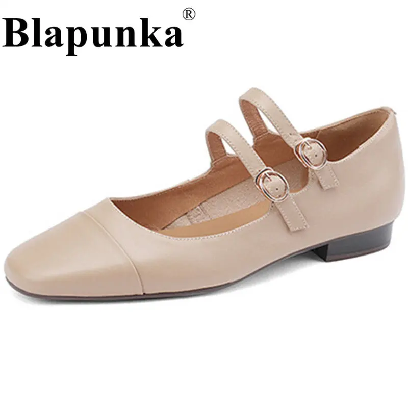 Туфли Blapunka женские из мягкой натуральной кожи, Туфли Мэри Джейн на плоской подошве, с двойным ремешком и пряжкой, Повседневные Удобные, телесные, на весну
Туфли Blapunka женские из мягкой натуральной кожи, Туфли Мэри Джейн на плоской подошве, с двойным ремешком и пряжкой, Повседневные Удобные, телесные, на весну