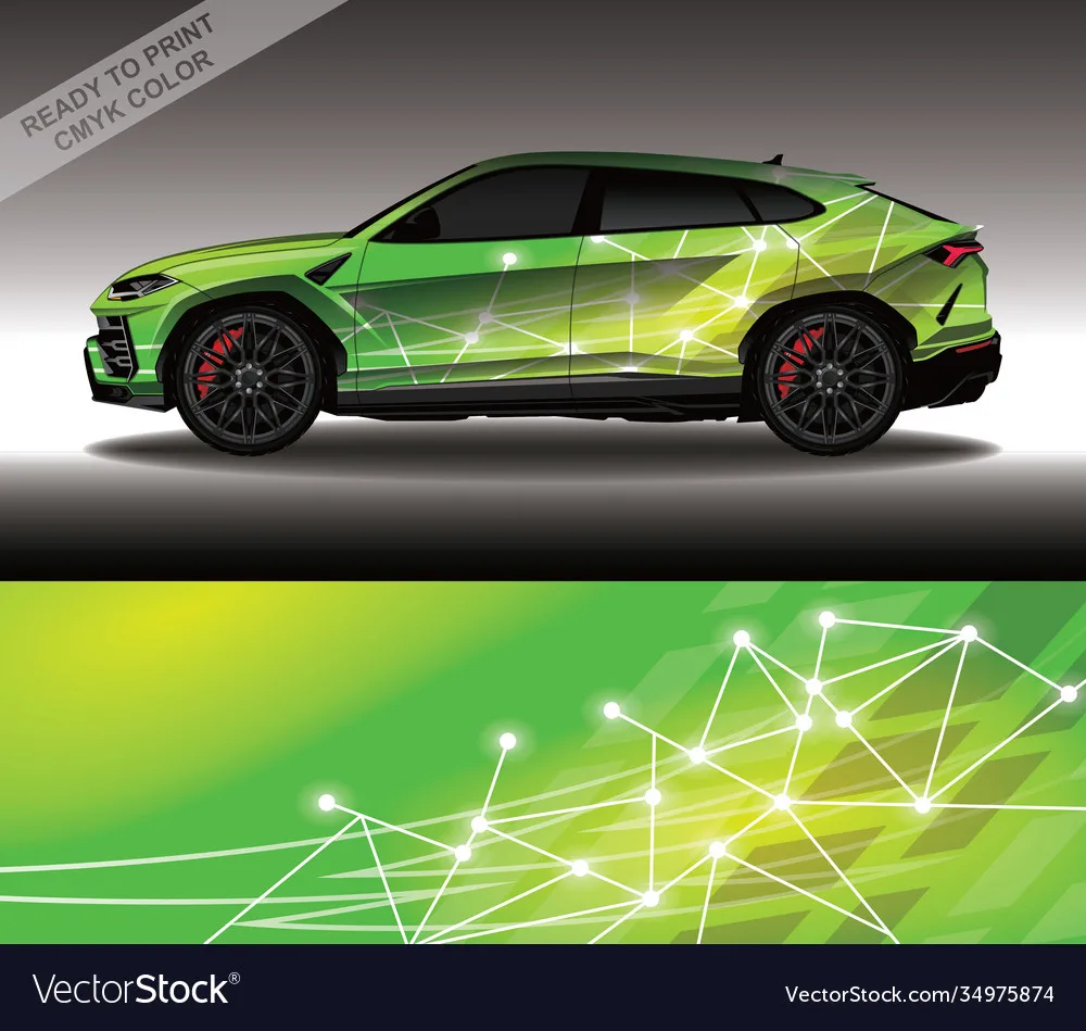 

Green Suv Car Graphic Decal Full Body Racing Vinyl Wrap Car Full Wrap Sticker Decorative Car Decal Length 400cm Width 100cm