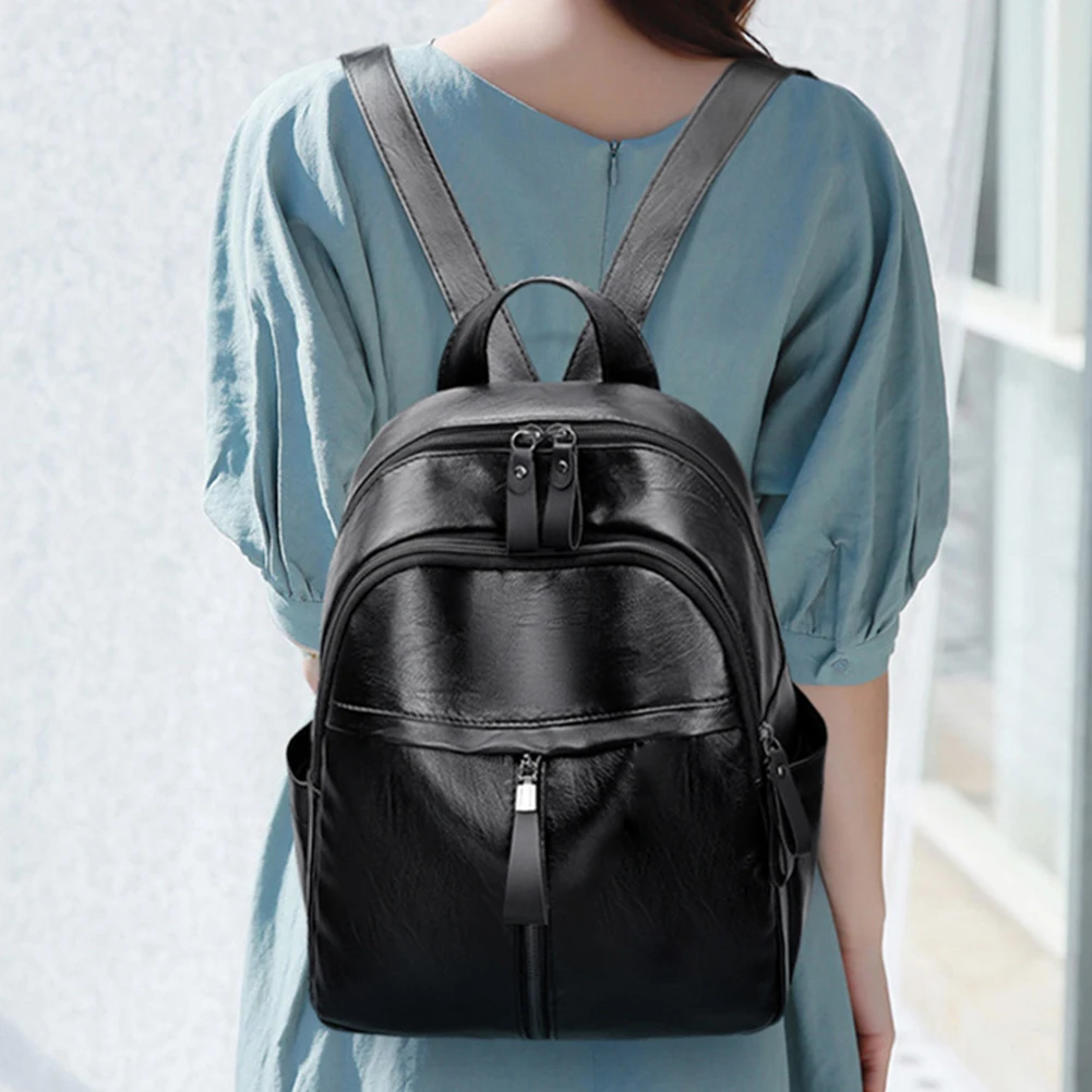 Women Rucksack Soft PU Leather Casual Fashion Ladies Knapsack Large Capacity Solid Color Portable Simple Leisure Knapsacks
Women Rucksack Soft PU Leather Casual Fashion Ladies Knapsack Large Capacity Solid Color Portable Simple Leisure Knapsacks