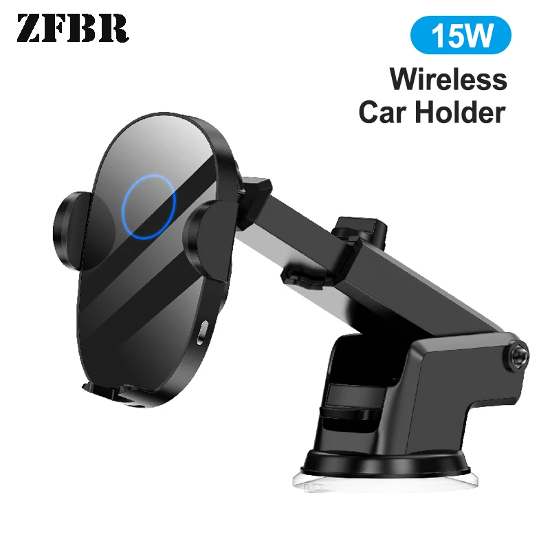 15W Qi Wireless Charger Car Stand Intelligent Infrared Mobile Phone Charger for iPhone 11 pro 12 Samsung Note 20 S20 Car Holder
15W Qi Wireless Charger Car Stand Intelligent Infrared Mobile Phone Charger for iPhone 11 pro 12 Samsung Note 20 S20 Car Holder