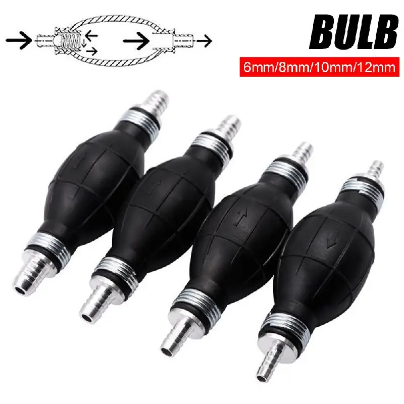 Portable 6mm/8mm/10mm/12mm Universal Fuel Pump One Way Valve Rubber Manual Liquid Oil Transfer Pump For Car Marine Boat Fuel
Portable 6mm/8mm/10mm/12mm Universal Fuel Pump One Way Valve Rubber Manual Liquid Oil Transfer Pump For Car Marine Boat Fuel