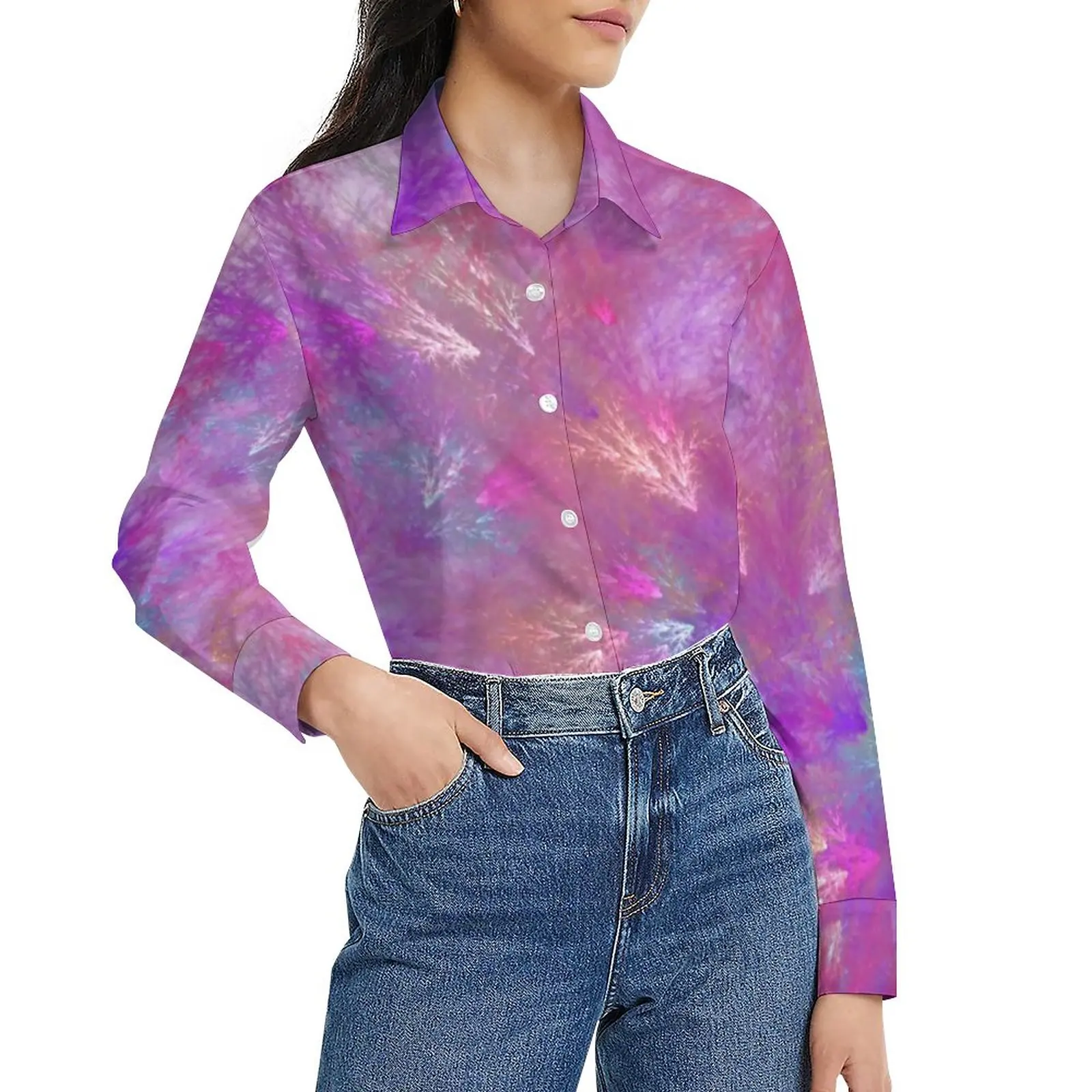 Mystic Splash Blouse Women Colorful Abstract Print Classic Loose Blouses Long Sleeve Vintage Shirt Custom Top Big Size 2XL 3XL
Mystic Splash Blouse Women Colorful Abstract Print Classic Loose Blouses Long Sleeve Vintage Shirt Custom Top Big Size 2XL 3XL