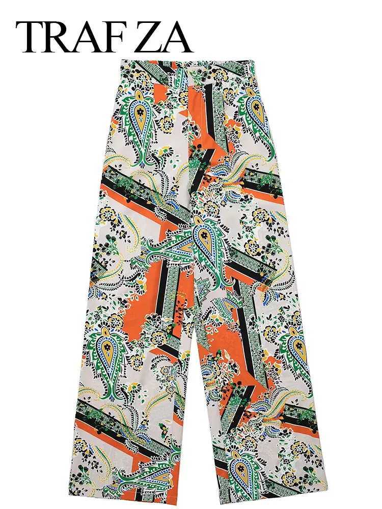 TRAF ZA High Street Lightweight Skin-Friendly Print Women's Wide Leg Pants Loose Casual Comfort Straight Lady Wide Leg Pants
TRAF ZA High Street Lightweight Skin-Friendly Print Women's Wide Leg Pants Loose Casual Comfort Straight Lady Wide Leg Pants