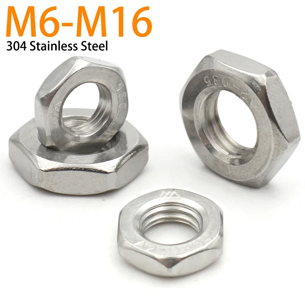 Гайки Zimir DIN439 A2 304 нержавеющая сталь M6 M8 M10 M12 M14 M16 
Гайки Zimir DIN439 A2 304 нержавеющая сталь M6 M8 M10 M12 M14 M16