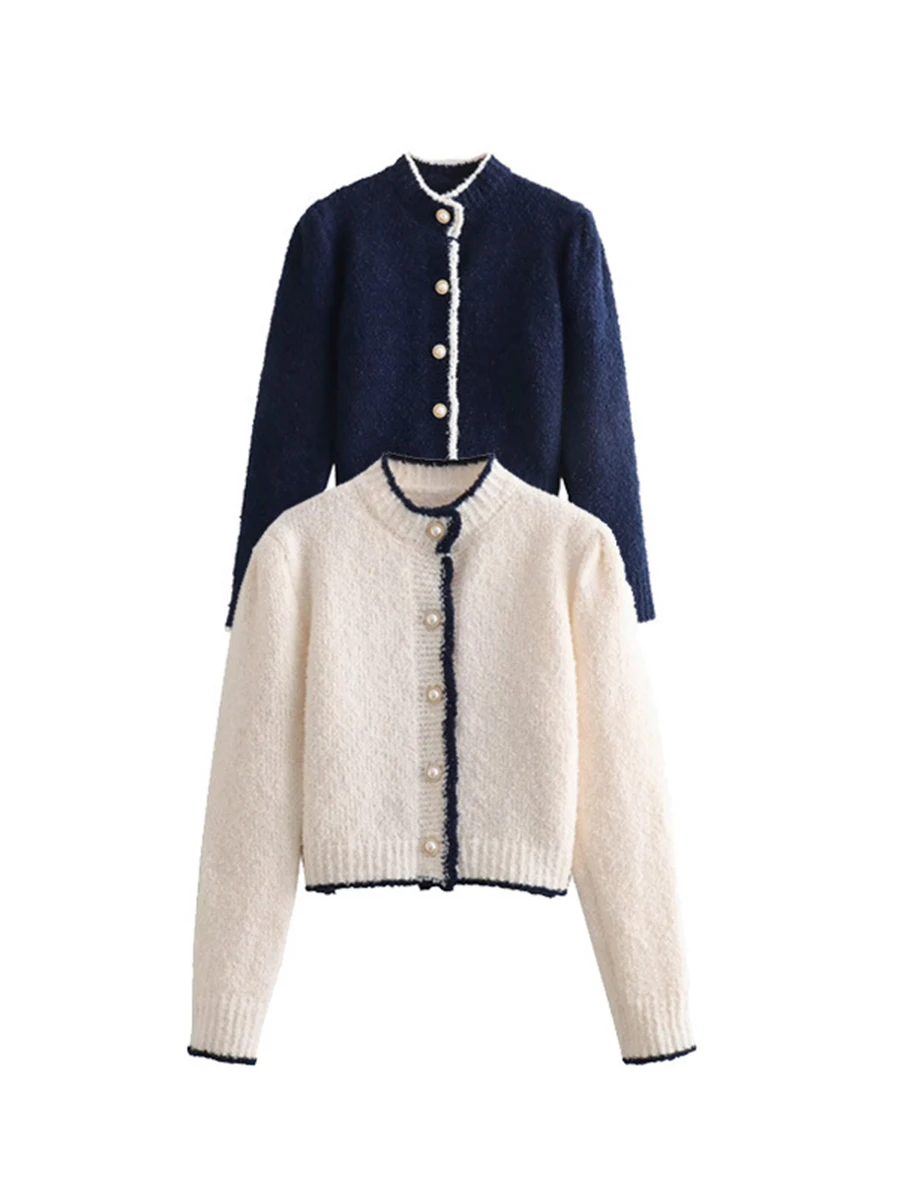 Knitted Women Cardigan Sweater Coat Stand Collar Long Sleeve Button Loose Sweaters Female Casual Simple Knitwear 2023 Winter New
Knitted Women Cardigan Sweater Coat Stand Collar Long Sleeve Button Loose Sweaters Female Casual Simple Knitwear 2023 Winter New