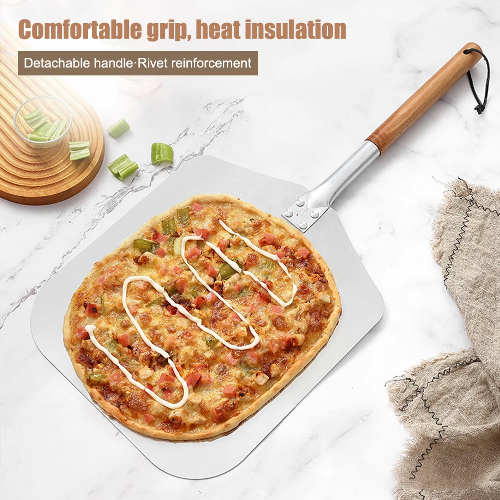 Pizza Turning Big long Aluminum Pizza Shovel Peel With Long Handle Accessorie Pizza Paddle Spatula for Pizza Oven Dough Kitchen
Pizza Turning Big long Aluminum Pizza Shovel Peel With Long Handle Accessorie Pizza Paddle Spatula for Pizza Oven Dough Kitchen