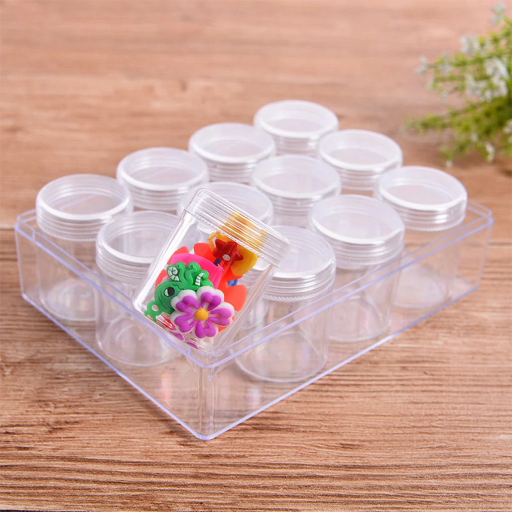 1 Set 12 Pieces with Lid Storage Box Bead Organizer Simple Design Independent Widely Used Smooth Surface Containers
1 Set 12 Pieces with Lid Storage Box Bead Organizer Simple Design Independent Widely Used Smooth Surface Containers