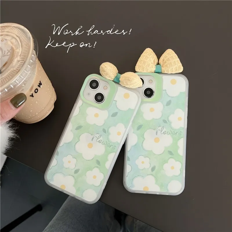 Cute Flowers Female Three-dimensional Yarn Bow Tie Soft Case For Iphone 11 12 13 Pro Max 7 8 Plus Xr X Xs Anti-drop Cover Fundas
Cute Flowers Female Three-dimensional Yarn Bow Tie Soft Case For Iphone 11 12 13 Pro Max 7 8 Plus Xr X Xs Anti-drop Cover Fundas