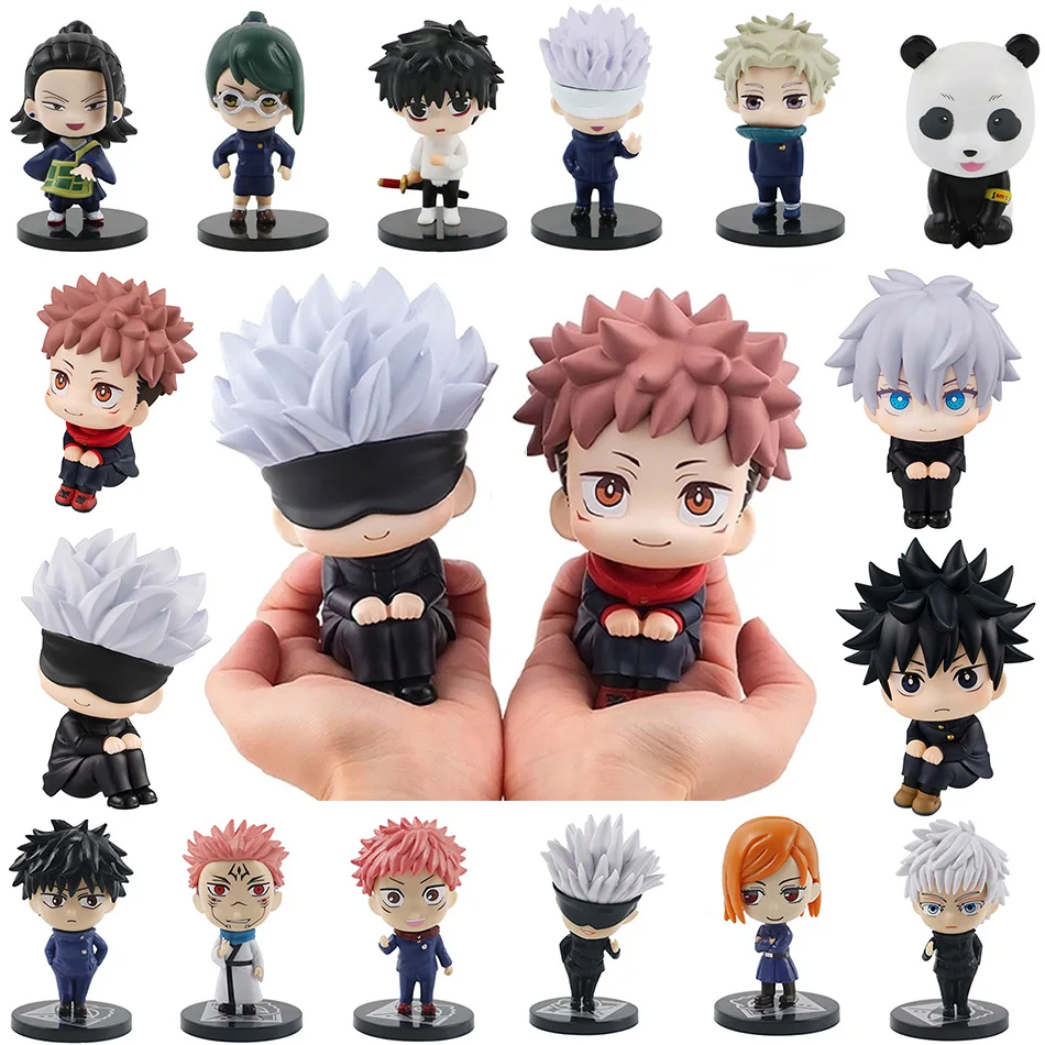 1pcs/set Jujutsu Kaisen Figurin 10cm cute Gojo Satoru Action Figure Itadori Yuji Fushiguro Megumi Kugisaki Nobara PVC Model Toys
1pcs/set Jujutsu Kaisen Figurin 10cm cute Gojo Satoru Action Figure Itadori Yuji Fushiguro Megumi Kugisaki Nobara PVC Model Toys