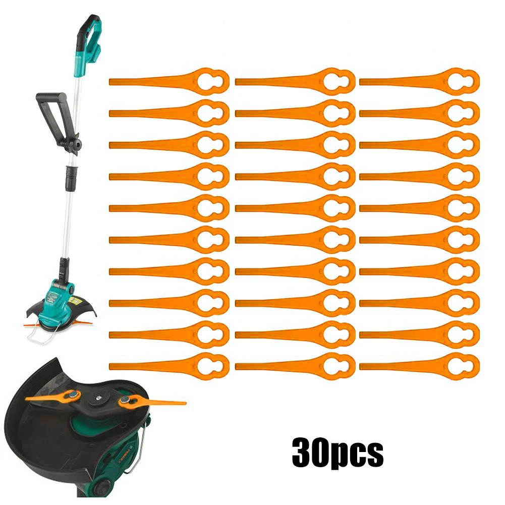 30 Pcs Mower Plastic Blades 8.5cm*2.0cm Replacement Parts For Ferrex Aldi FAR 20-1 97699 2002706 FE220 Grass Trimmer Blades
30 Pcs Mower Plastic Blades 8.5cm*2.0cm Replacement Parts For Ferrex Aldi FAR 20-1 97699 2002706 FE220 Grass Trimmer Blades
