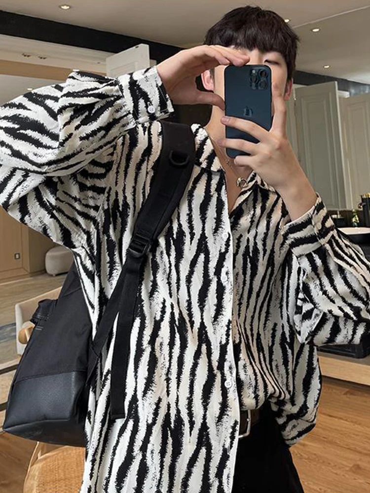 Herringbone Shirt 2022SS Trend Leopard Blouse Designer Loose Elegant Long-sleeved Hawaiian Shirt Button-up Handsome Beach Top
Herringbone Shirt 2022SS Trend Leopard Blouse Designer Loose Elegant Long-sleeved Hawaiian Shirt Button-up Handsome Beach Top