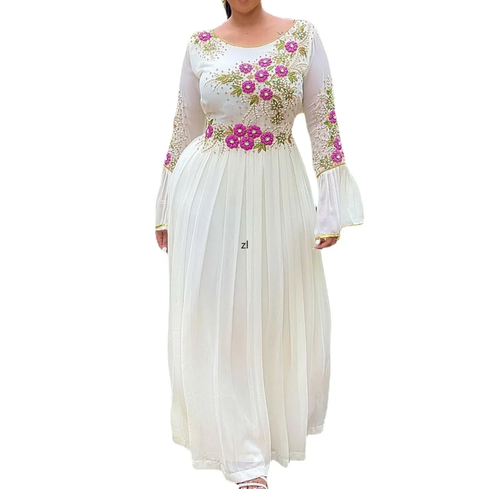 Plus Size Dress for Women Elegant White O Neck Flare Long Sleeve Urban Casual Print Empire Maxi Dresses A Line 5XL 4XL
Plus Size Dress for Women Elegant White O Neck Flare Long Sleeve Urban Casual Print Empire Maxi Dresses A Line 5XL 4XL