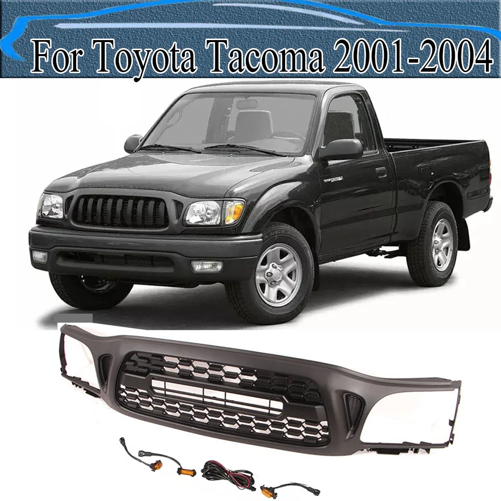 For Toyota Tacoma 2001-2004 Mash Grill With 3 LED Lights Front Bumper Grille Trims Cover Racing Grills Black Compatible Fit
For Toyota Tacoma 2001-2004 Mash Grill With 3 LED Lights Front Bumper Grille Trims Cover Racing Grills Black Compatible Fit