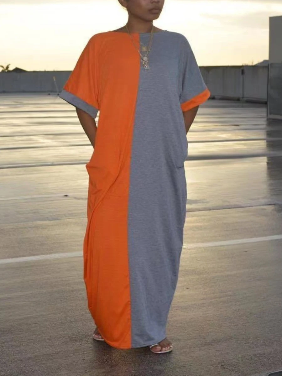 LW Plus Size Dresses Pocket Patchwork Sweat Dress Loose maxi Dresses Summer short sleeve Casual Dresses Loose Dress Vestidos
LW Plus Size Dresses Pocket Patchwork Sweat Dress Loose maxi Dresses Summer short sleeve Casual Dresses Loose Dress Vestidos