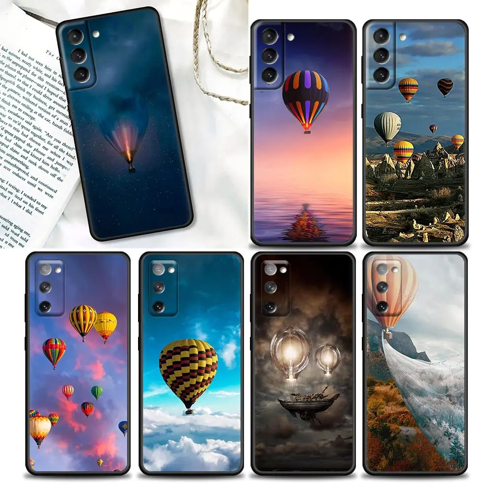 Hot Air Balloon Phone Case For Samsung Galaxy S20 S21 FE S10 S9 S8 S22 Plus Ultra 5G S10e Lite Luxury Case Black TPU Soft Cover
Hot Air Balloon Phone Case For Samsung Galaxy S20 S21 FE S10 S9 S8 S22 Plus Ultra 5G S10e Lite Luxury Case Black TPU Soft Cover