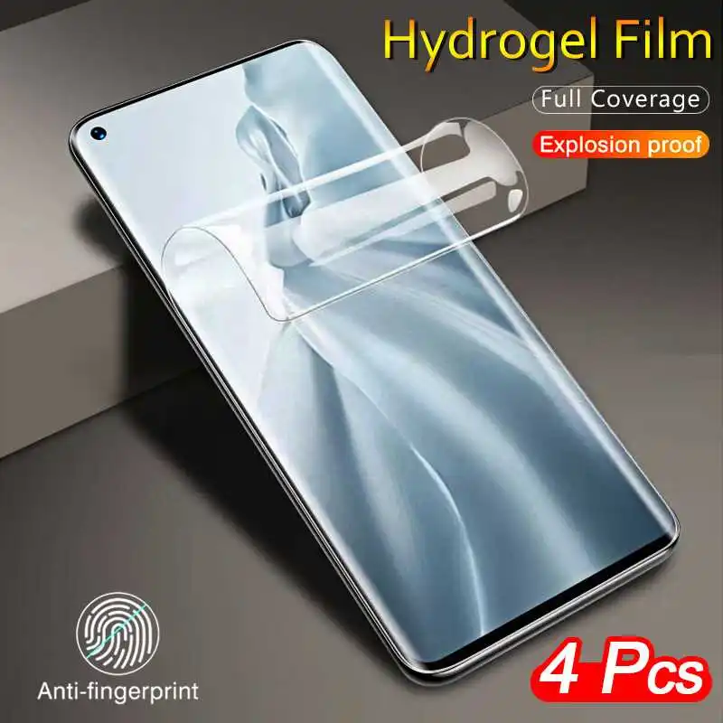 

4Pcs 9D Hydrogel Film For HTC Desire 20 Pro 19s 19 Plus 12 U20 5G U12 U11 Screen Protector Film