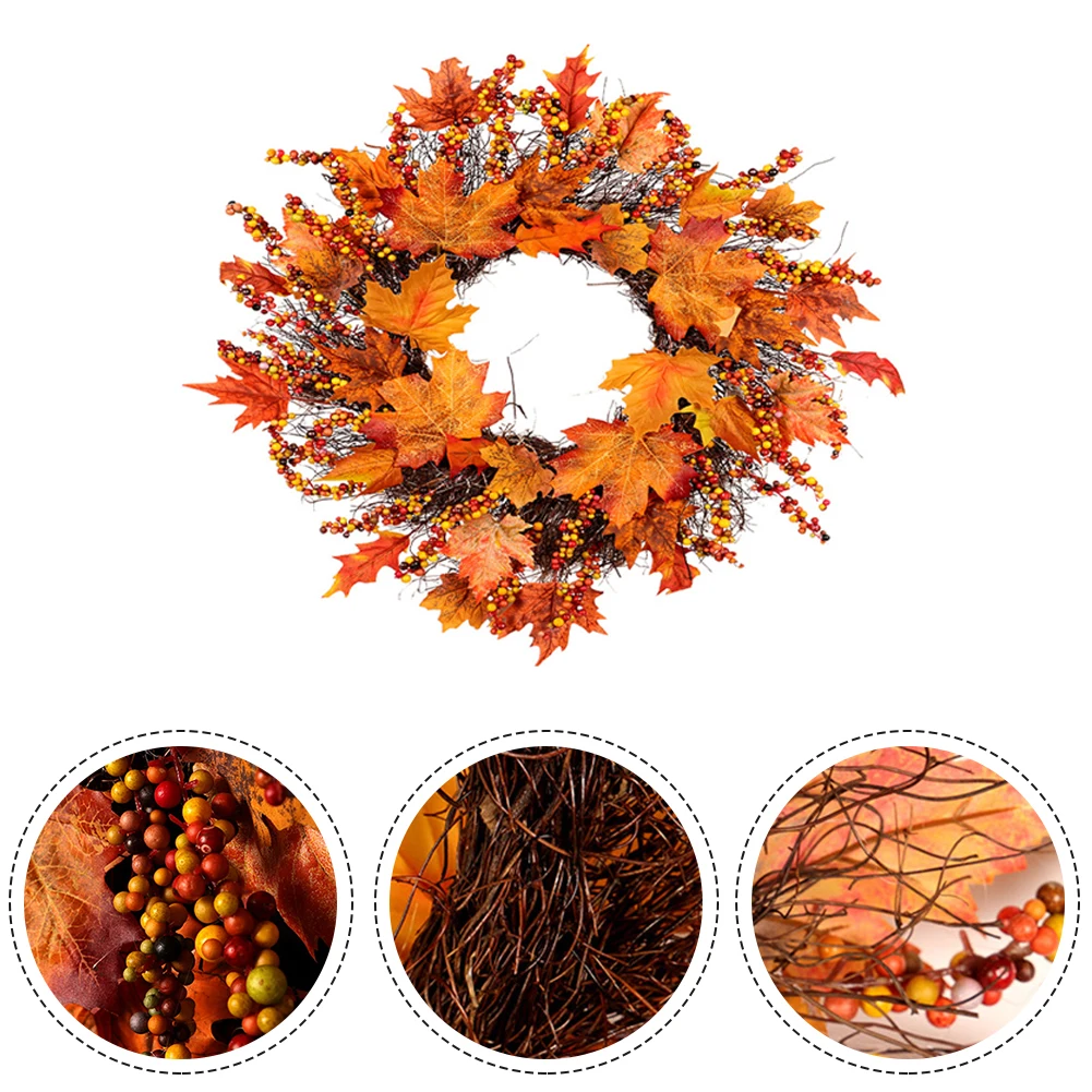 45cm Maple Wreath Autumn Wreath Door Hanging Christmas Thanksgiving Decoration Garland Window Door Hanging Wreath Ornaments
45cm Maple Wreath Autumn Wreath Door Hanging Christmas Thanksgiving Decoration Garland Window Door Hanging Wreath Ornaments