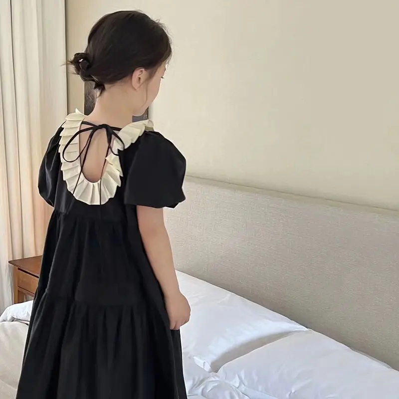 Korean Style Cute Dresses for Girls Lacework Patchwork Girls Long Sleeve Turn-down Collar Party Princess Girls Casual Dresses
Korean Style Cute Dresses for Girls Lacework Patchwork Girls Long Sleeve Turn-down Collar Party Princess Girls Casual Dresses
