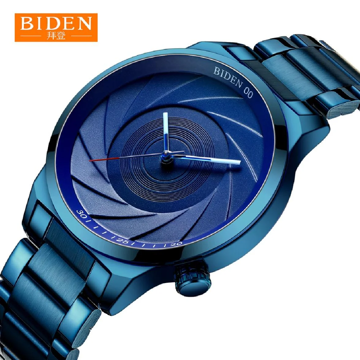 BIDEN Luxury Brand Quartz Watch Men Unique Dial Design Wristwatch stainless steel Men's Watches Waterproof Business hombre Male
BIDEN Luxury Brand Quartz Watch Men Unique Dial Design Wristwatch stainless steel Men's Watches Waterproof Business hombre Male