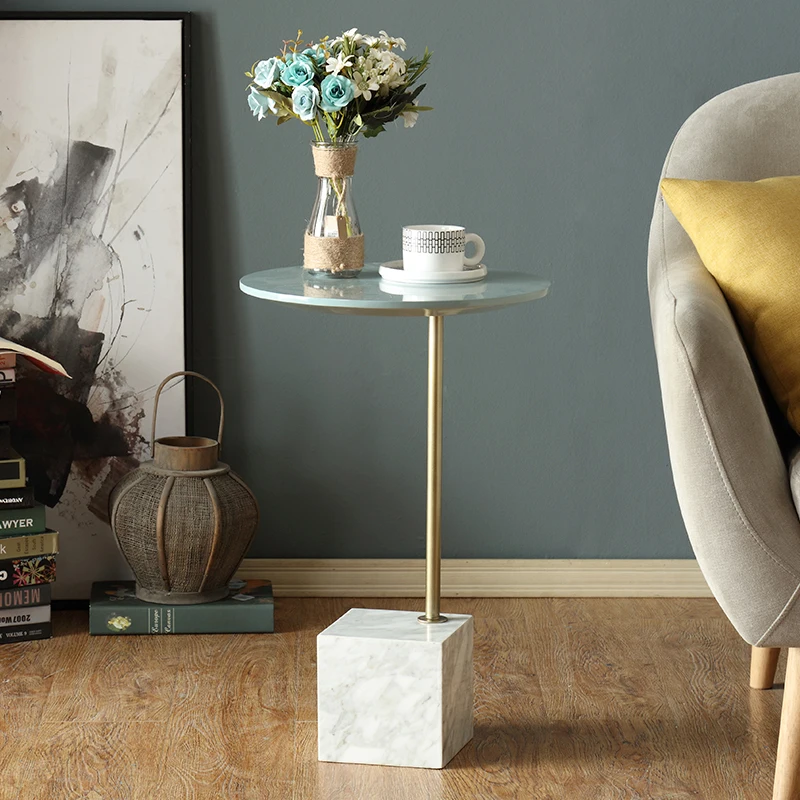 nordic round small coffee table modern mdf marble side table for living room HY
nordic round small coffee table modern mdf marble side table for living room HY