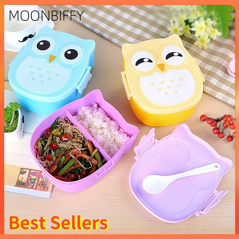 Cartoon Owl Shaped Lunch Box Bento Box Portable Food Container With Spoon For Kids Child Student Food Storage Box Outdoor Picnic
Cartoon Owl Shaped Lunch Box Bento Box Portable Food Container With Spoon For Kids Child Student Food Storage Box Outdoor Picnic