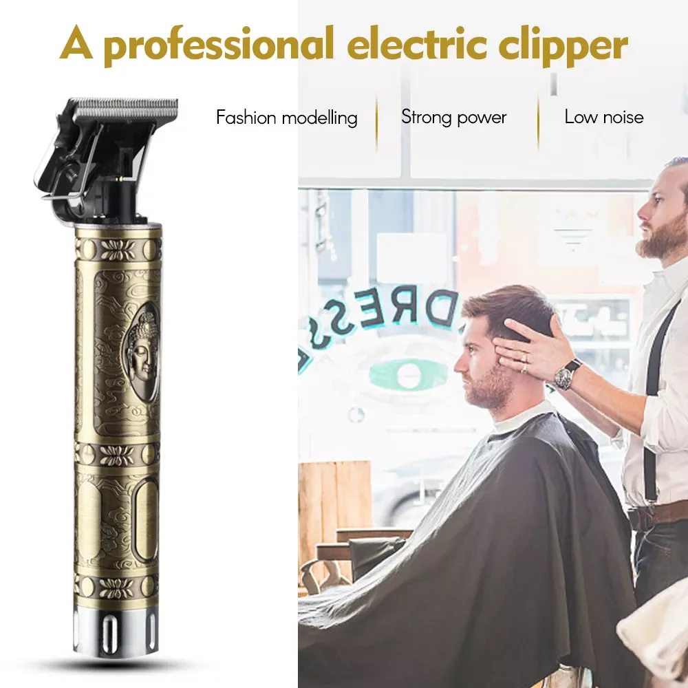 Professional Hair Clipper All Metal Men Cordless Hair Trimmer 0mm Baldheaded T Blade Finish Haircut Machine
Professional Hair Clipper All Metal Men Cordless Hair Trimmer 0mm Baldheaded T Blade Finish Haircut Machine