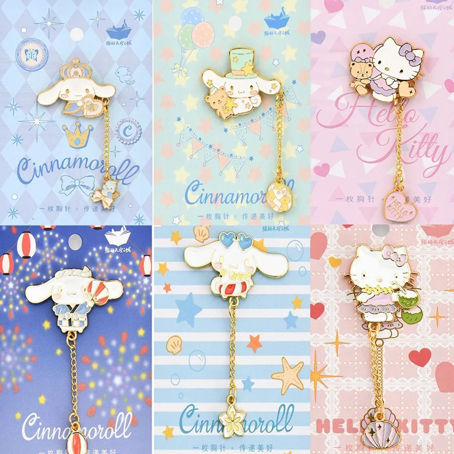 Kawaii Sanrioed Anime Cartoon series Cinnamonll Fashion brooch decorations cute girls luggage decorations holiday gifts
Kawaii Sanrioed Anime Cartoon series Cinnamonll Fashion brooch decorations cute girls luggage decorations holiday gifts