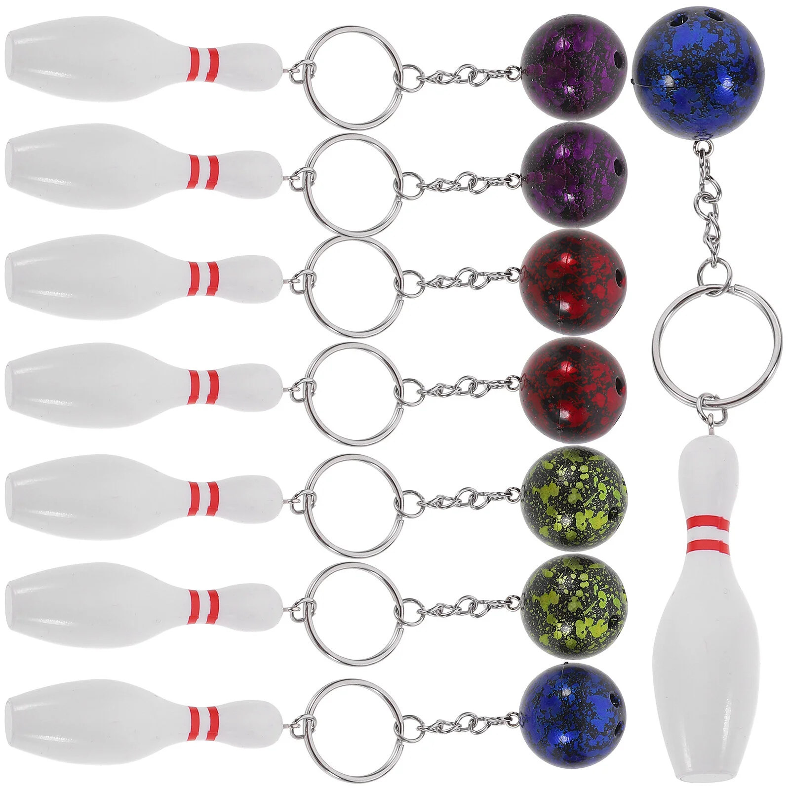 8 Pcs Mini Bowling Keychain Accessories Creative Plastic Keyring Pendant Key Holder Ring Key Ring Decoration Gift Hanging
8 Pcs Mini Bowling Keychain Accessories Creative Plastic Keyring Pendant Key Holder Ring Key Ring Decoration Gift Hanging
