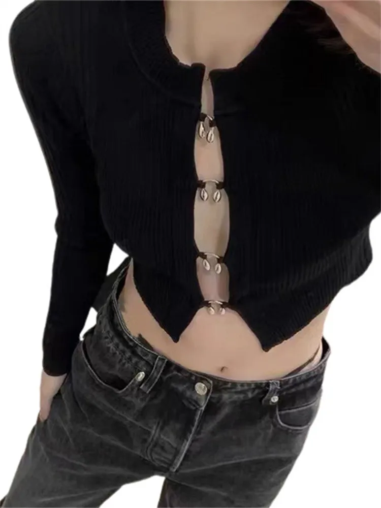 Женский трикотажный свитер CHRONSTYLE, однотонный топ с длинным рукавом, в рубчик, на пуговицах, с вырезами, облегающая уличная одежда, осенняя тр...
Женский трикотажный свитер CHRONSTYLE, однотонный топ с длинным рукавом, в рубчик, на пуговицах, с вырезами, облегающая уличная одежда, осенняя тр...