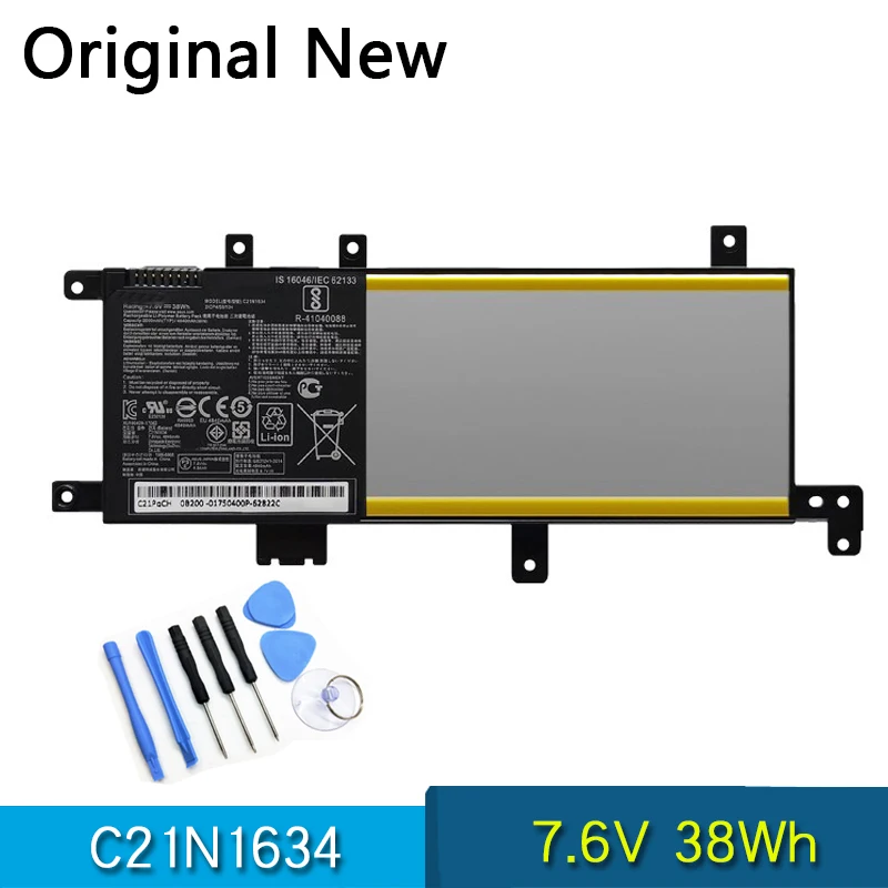 

NEW Original C21N1634 Laptop Battery For Vivobook R542UR R542UR-GQ378T FL5900L FL8000L X542U A580U X580U X580B V587U 7.6V 38Wh