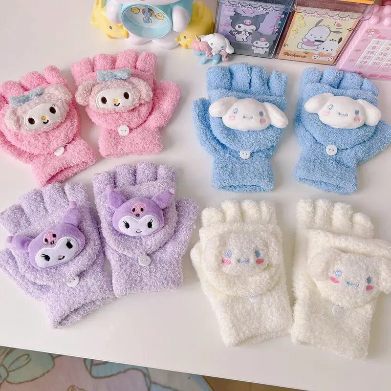 Sanrio Kawaii Plush Warm Flip Open Mittens Cute Kuromi Cinnamoroll Knitting My Melody Pochacco Fingerless Gloves Studen Kid Gift
Sanrio Kawaii Plush Warm Flip Open Mittens Cute Kuromi Cinnamoroll Knitting My Melody Pochacco Fingerless Gloves Studen Kid Gift
