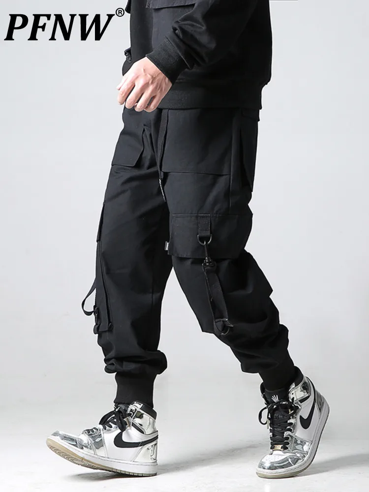 PFNW Darkwear Cargo Pants Men High Street Straight Streetwear Autumn New Webbing Patchwork Trousers Techwear Male 12A1684
PFNW Darkwear Cargo Pants Men High Street Straight Streetwear Autumn New Webbing Patchwork Trousers Techwear Male 12A1684