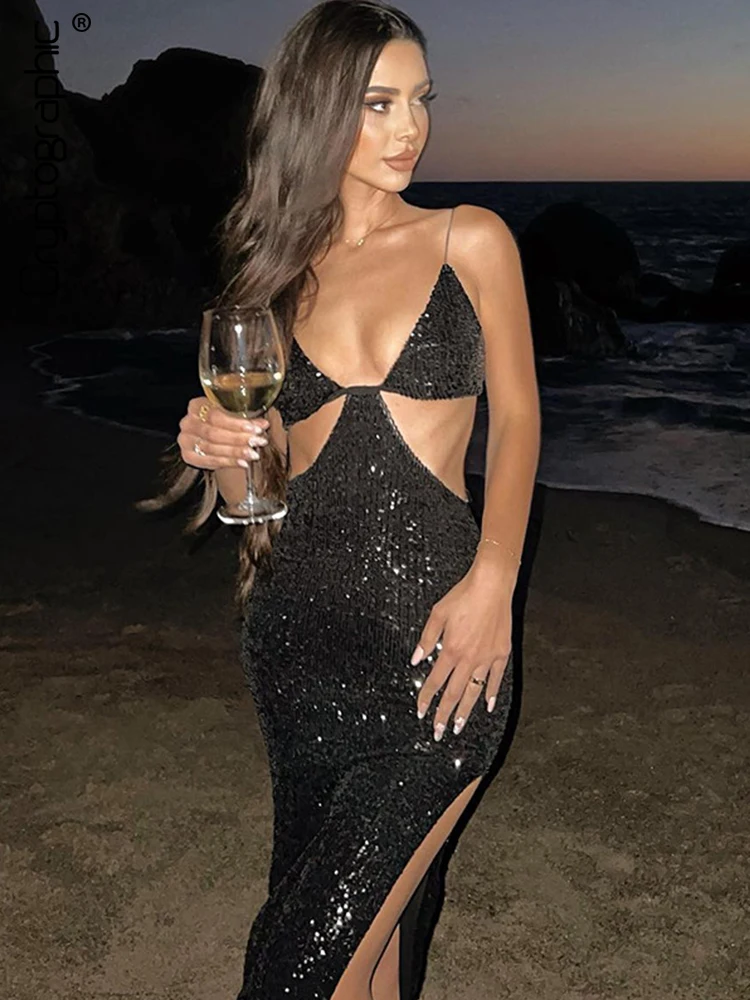 Cryptographic Elegant Spaghetti Strap Slit Sequins Maxi Dress Women Sexy Cut Out Gown Slip Dresses Party Club Outfits Clothes
Cryptographic Elegant Spaghetti Strap Slit Sequins Maxi Dress Women Sexy Cut Out Gown Slip Dresses Party Club Outfits Clothes