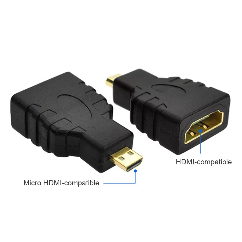 Micro HDMI-compatible To HDMI-compatible Adapter Male to Female Connector Converter Gold-Plated Extension For HDTV Camera
Micro HDMI-compatible To HDMI-compatible Adapter Male to Female Connector Converter Gold-Plated Extension For HDTV Camera