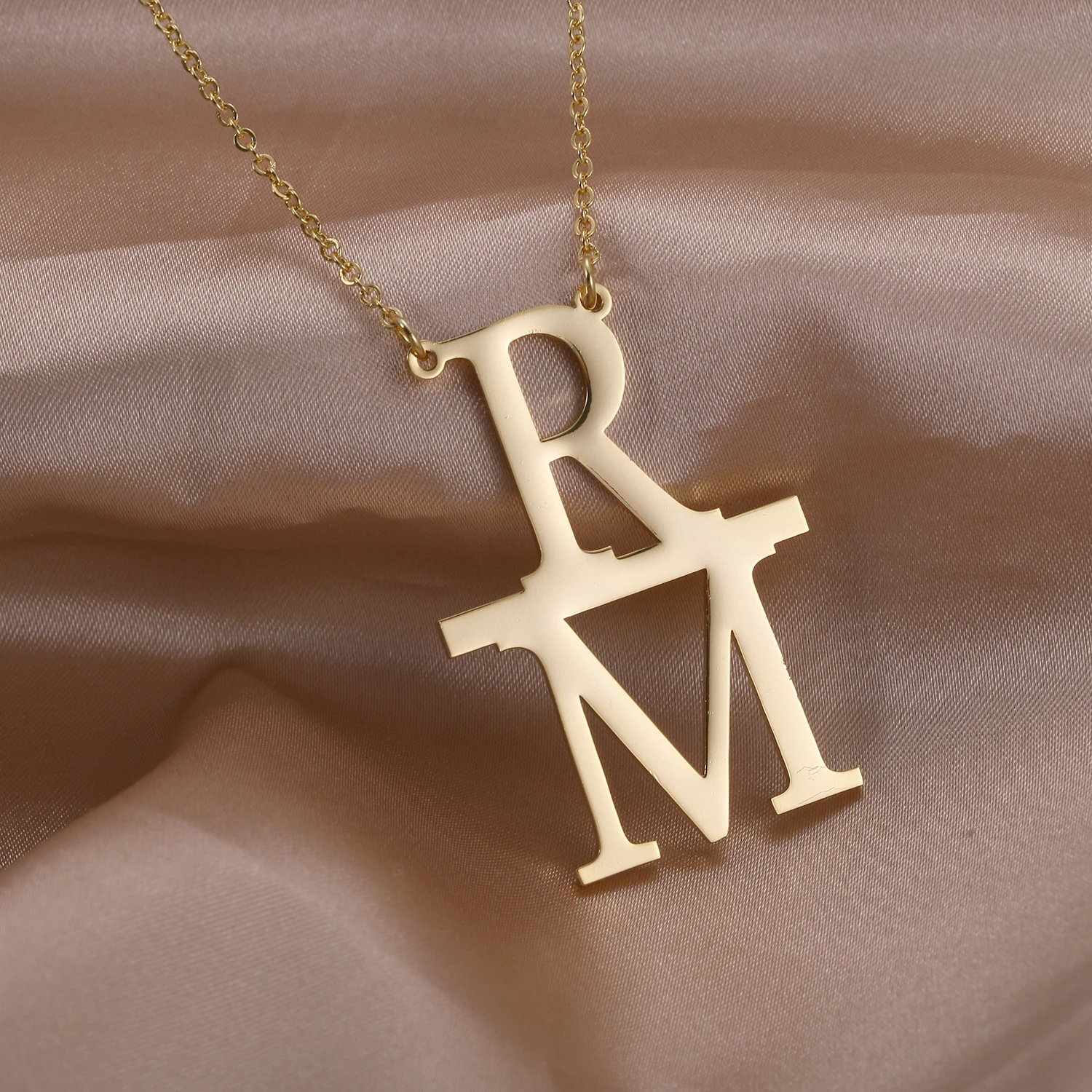 A-Z Upper And Lower Letter Necklace, Stainless Steel Pendant, Unique Style, Ladies Accessories, For Relatives, Friends, Lovers
A-Z Upper And Lower Letter Necklace, Stainless Steel Pendant, Unique Style, Ladies Accessories, For Relatives, Friends, Lovers