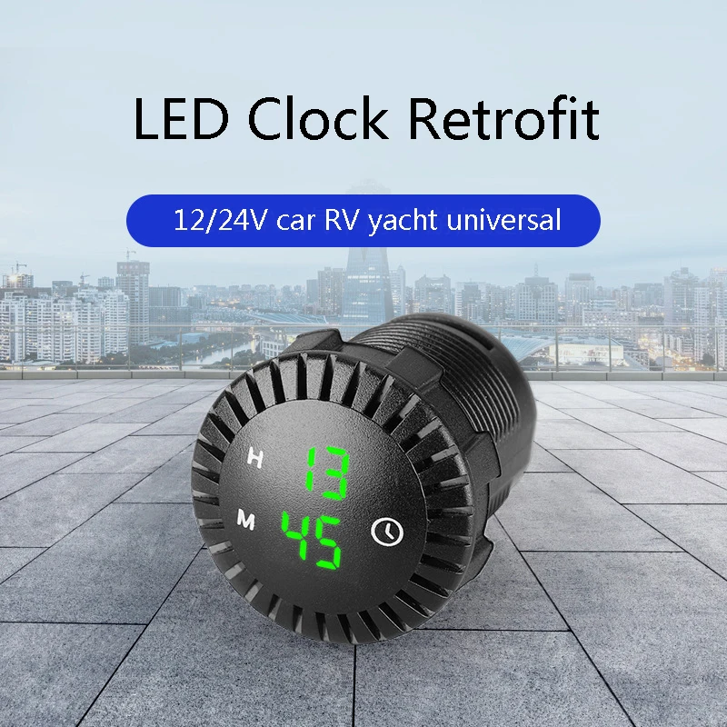 Car Panel Electronic Clock Retrofit 12V/24V Automotive Car Boat Motorcycle Touch Digital Clock LED Display Waterproof
Car Panel Electronic Clock Retrofit 12V/24V Automotive Car Boat Motorcycle Touch Digital Clock LED Display Waterproof