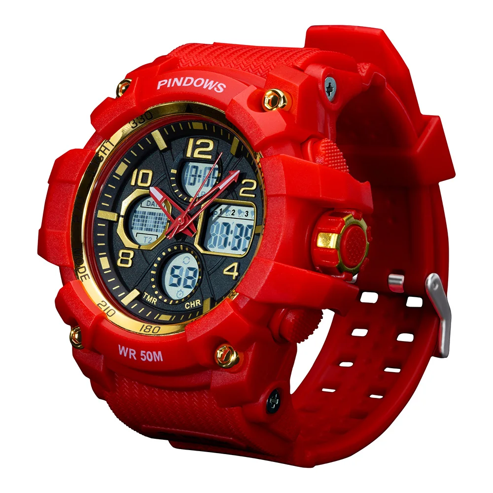 PINDOWS Mens Watches Fashion Sports Military Quartz Digital Waterproof Swim Countdown Wristwatches Clock Man Relogio Masculino
PINDOWS Mens Watches Fashion Sports Military Quartz Digital Waterproof Swim Countdown Wristwatches Clock Man Relogio Masculino