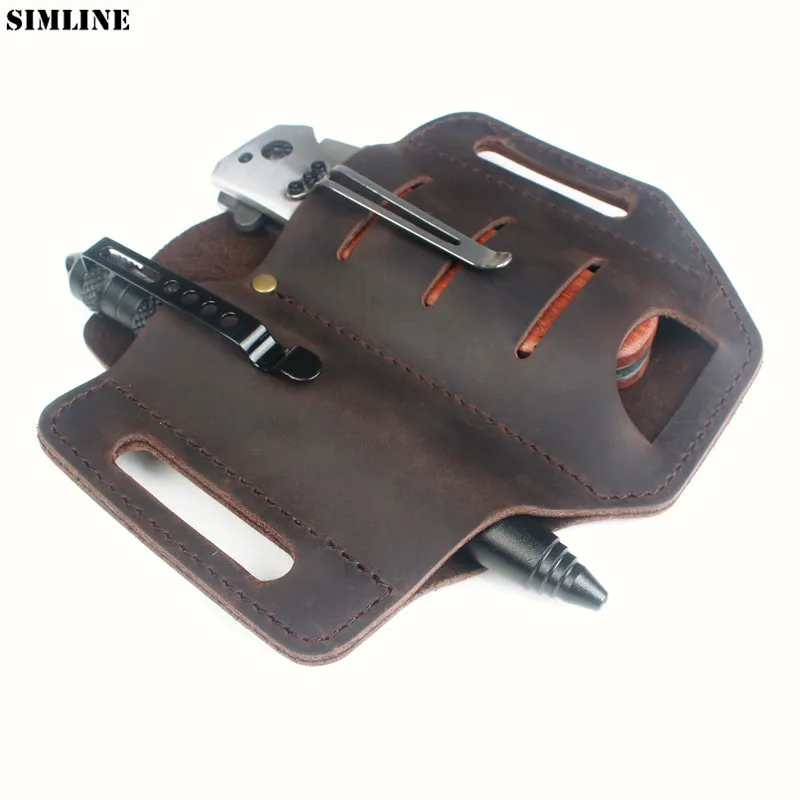 Genuine Leather EDC Belt Waist Bag Portable Tool Storage Pack Holster Knife Tactical Pen Holder Outdoor Hunting Camping Scabbard
Genuine Leather EDC Belt Waist Bag Portable Tool Storage Pack Holster Knife Tactical Pen Holder Outdoor Hunting Camping Scabbard