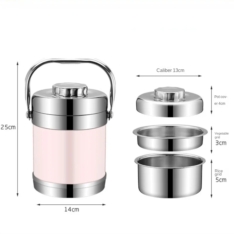 Stainless steel insulated bucket long insulated lunch box 2/3/ multi-layer large capacity adult student lunch box rice bucket
Stainless steel insulated bucket long insulated lunch box 2/3/ multi-layer large capacity adult student lunch box rice bucket