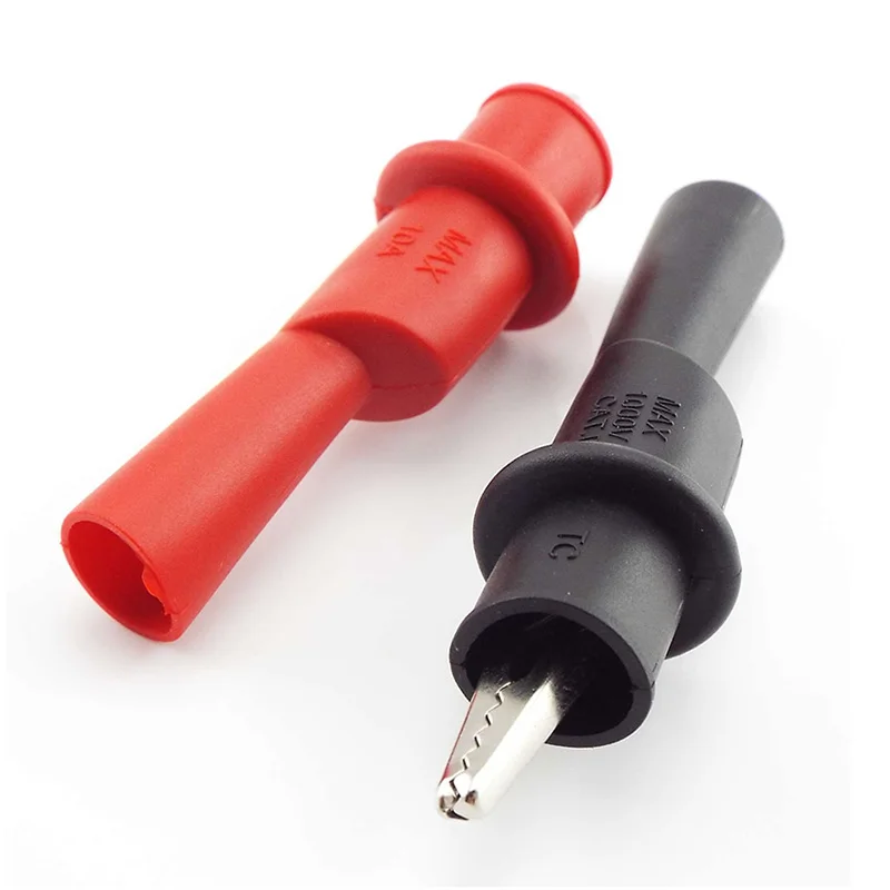 1 Pair red black Probe Alligator Clip Electrical Metal Crocodile Clamp Test Accessories for Multimeter 1000V/10A Insulation
1 Pair red black Probe Alligator Clip Electrical Metal Crocodile Clamp Test Accessories for Multimeter 1000V/10A Insulation