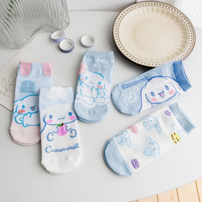 Sanrio Kawaii Cinnamoroll Socks Anime New Summer Invisible Shallow Mouth Socks Children's Short-sleeved Cartoon Cotton Socks
Sanrio Kawaii Cinnamoroll Socks Anime New Summer Invisible Shallow Mouth Socks Children's Short-sleeved Cartoon Cotton Socks