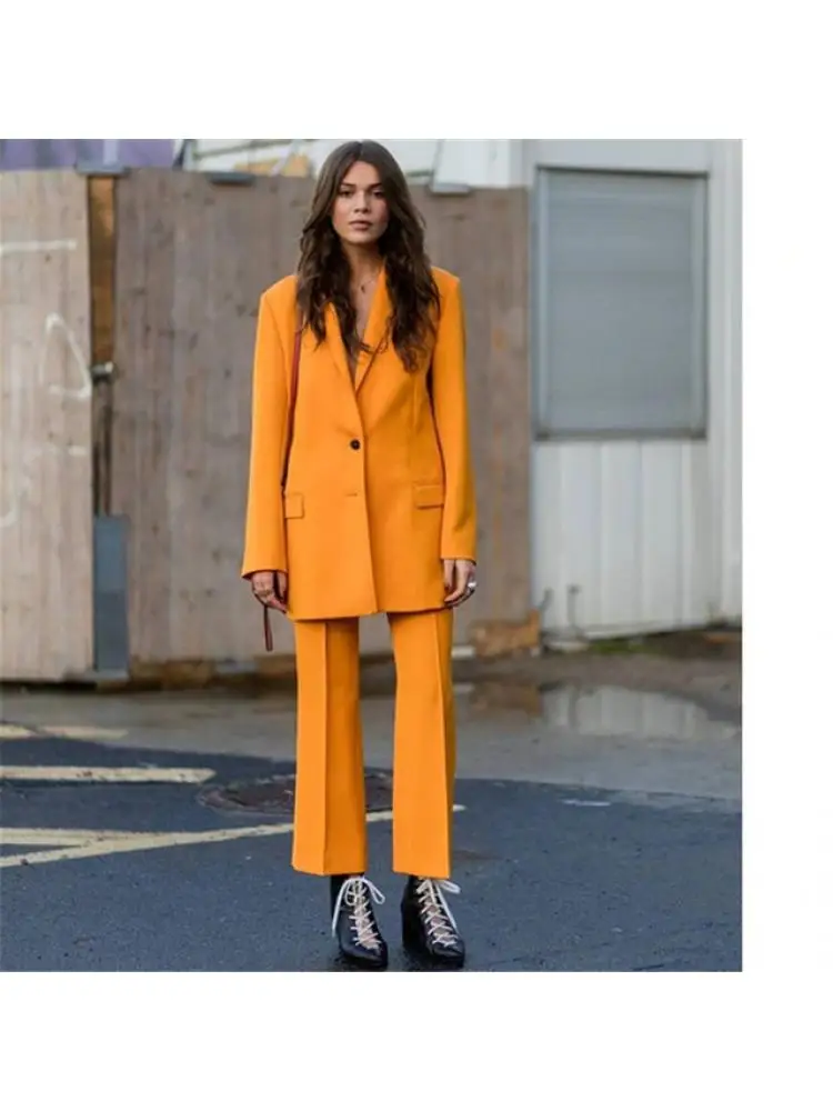 New Yellow 2 Pieces Women Office Casual Business Suits Custom Made Fashion Suits Jacket Pants Set Tailleur Femme
New Yellow 2 Pieces Women Office Casual Business Suits Custom Made Fashion Suits Jacket Pants Set Tailleur Femme