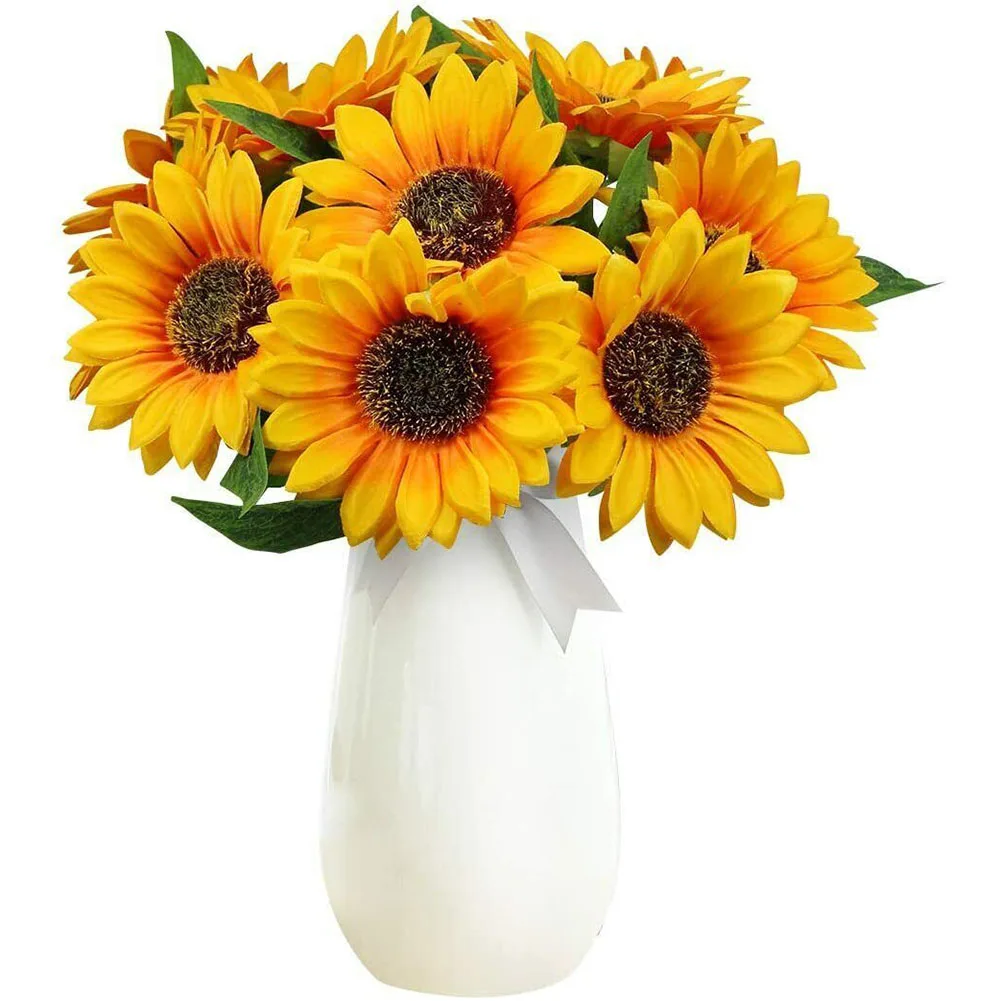 Durable Artificial Sunflower Fake Flower 7 Heads Bouquet Christmas Daisies Gift Home Decorations Outdoor Plant
Durable Artificial Sunflower Fake Flower 7 Heads Bouquet Christmas Daisies Gift Home Decorations Outdoor Plant