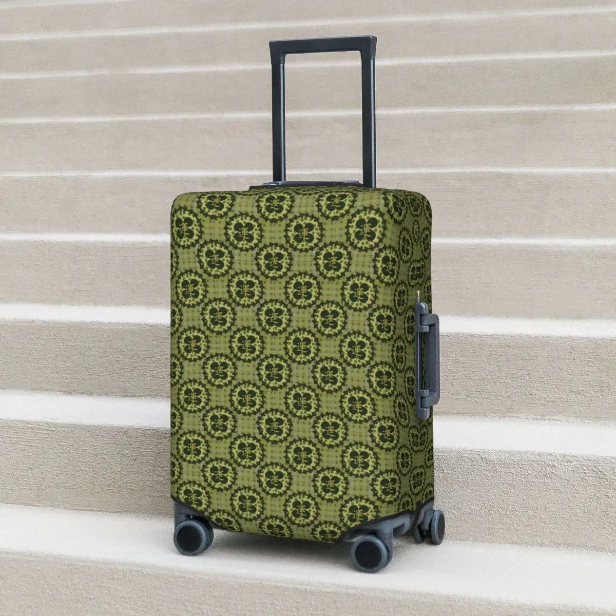 Green Moss Suitcase Cover Vacation Shamrock Print Strectch Luggage Supplies Travel Protector
Green Moss Suitcase Cover Vacation Shamrock Print Strectch Luggage Supplies Travel Protector
