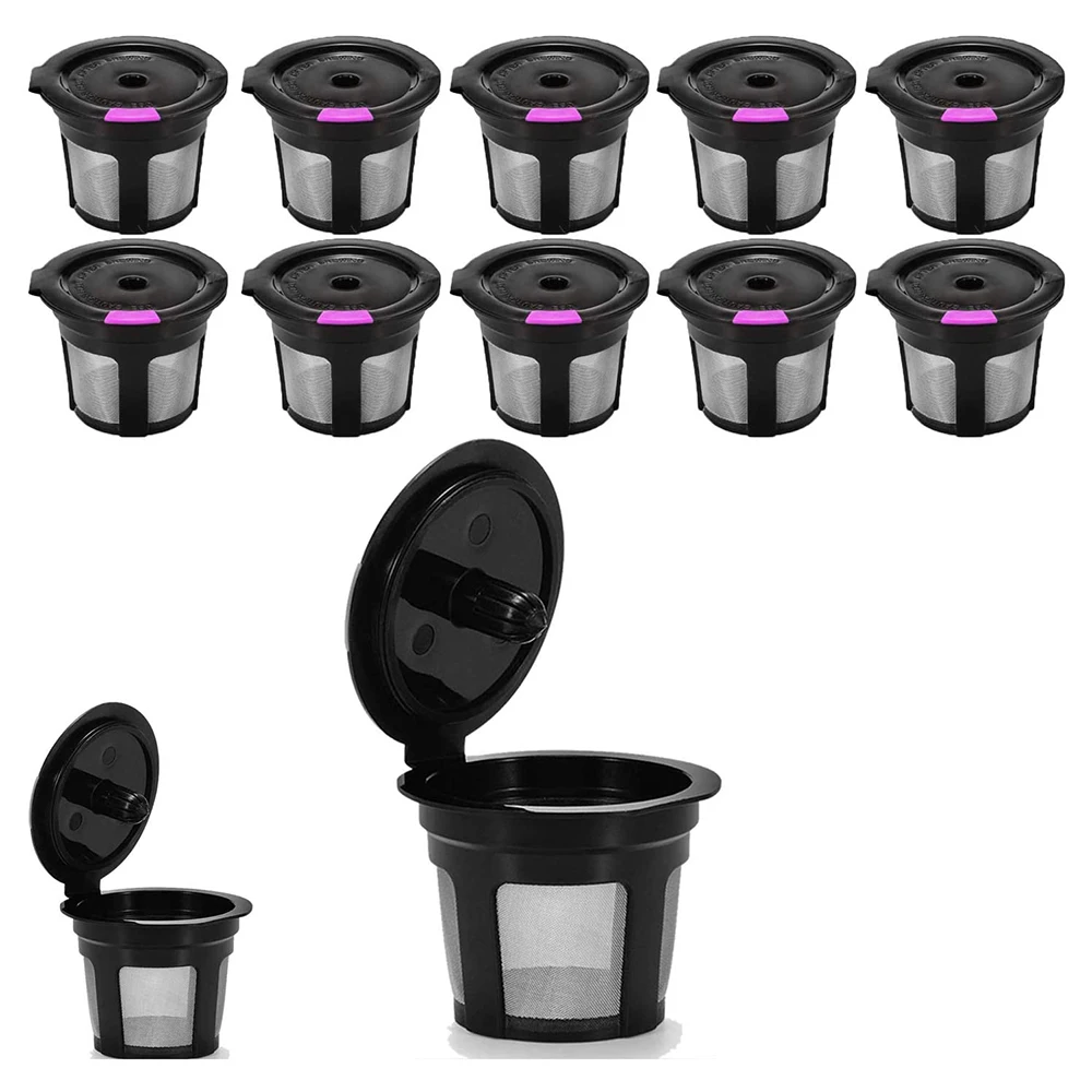 Reusable K Cups, 12-Pack Universal Fit Reusable Coffee Filters with Food Grade Stainless Steel Mesh Eco-Friendly Coffee Pods,
Reusable K Cups, 12-Pack Universal Fit Reusable Coffee Filters with Food Grade Stainless Steel Mesh Eco-Friendly Coffee Pods,