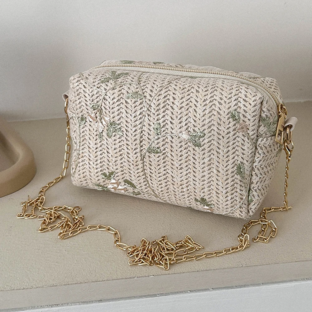 Straw Woven Shoulder Bag for Women 2023 New Flower Raffia Woven Chain Body Messenger Bag Handbag Bolsas De Mujer Summer
Straw Woven Shoulder Bag for Women 2023 New Flower Raffia Woven Chain Body Messenger Bag Handbag Bolsas De Mujer Summer