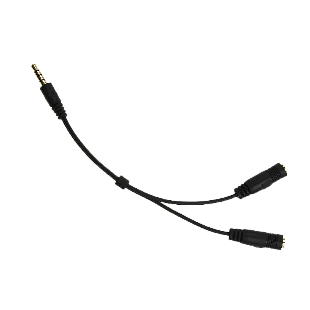 3.5mm Stereo Audio Male To 2 Female Headset Mic TRRS Y Splitter Cable Adapter 1 Female To 2 Male Connected Cord To Laptop PC
3.5mm Stereo Audio Male To 2 Female Headset Mic TRRS Y Splitter Cable Adapter 1 Female To 2 Male Connected Cord To Laptop PC