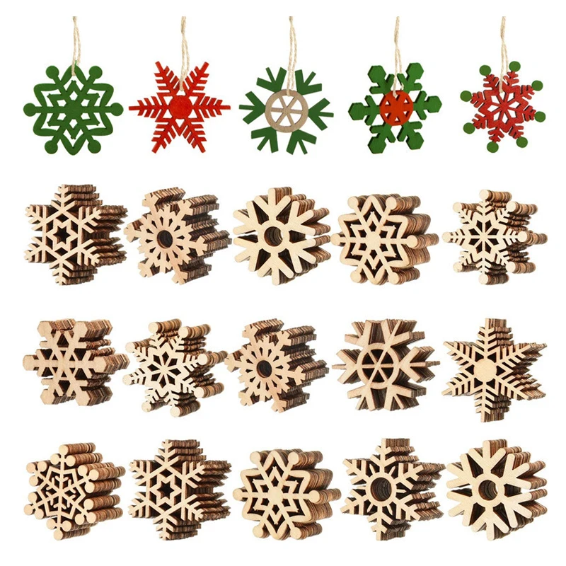 10Pcs Christmas DIY Assorted Wooden Snowflake Cutouts Craft Embellishment Gifts Wood Ornament Xmas Weding Decorations For Home
10Pcs Christmas DIY Assorted Wooden Snowflake Cutouts Craft Embellishment Gifts Wood Ornament Xmas Weding Decorations For Home