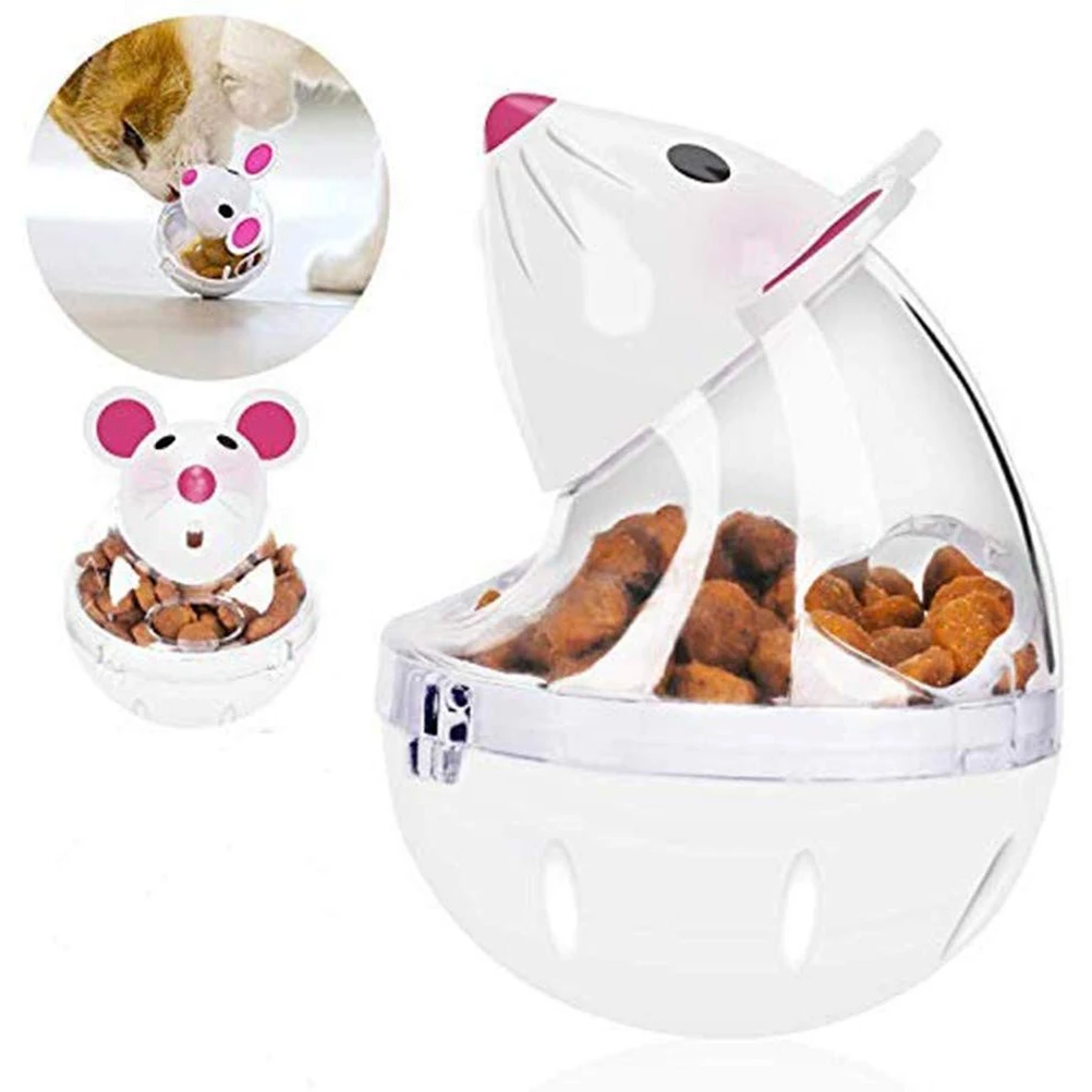 1 Pcs Mouse Tumbler Cat Feeder Toy Puzzle Interactive Dog Food Ball Treat Dispenser For Pet Play Training Food Leaker Ball Toy
1 Pcs Mouse Tumbler Cat Feeder Toy Puzzle Interactive Dog Food Ball Treat Dispenser For Pet Play Training Food Leaker Ball Toy